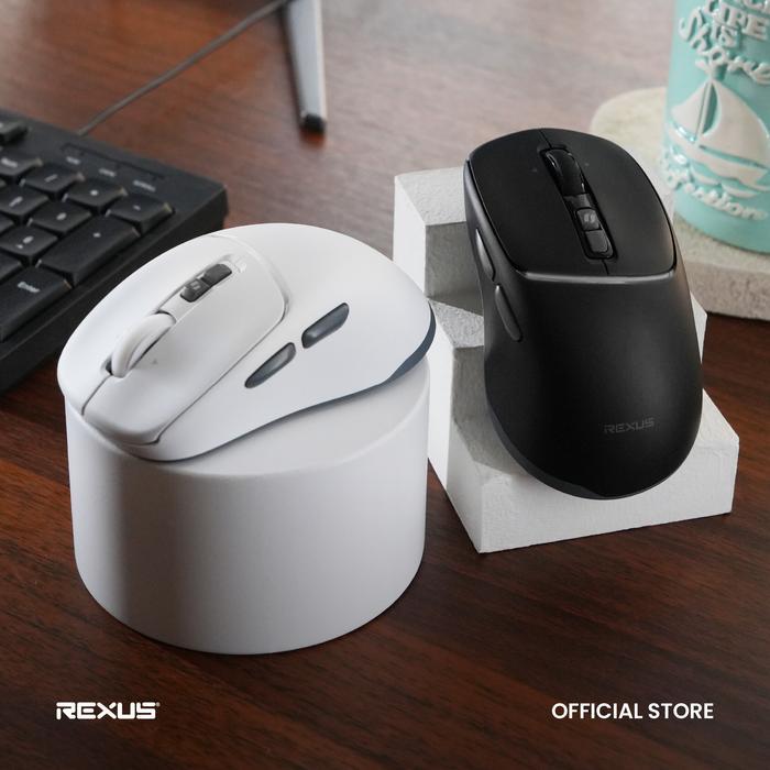 Rexus Nava Pro Q15 / Q-15 Mouse Office Wireless Silent Click Ergonomic Shape with Co-Pilot - Gambar 4