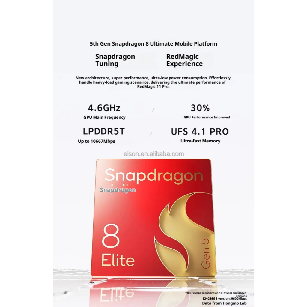 RedMagic 11 Pro Plus 5G 6,85''AMOLED 144HZ Snapdragon 8 Elite Gen 5 Ultra 7500mAh 120W - Gambar 4