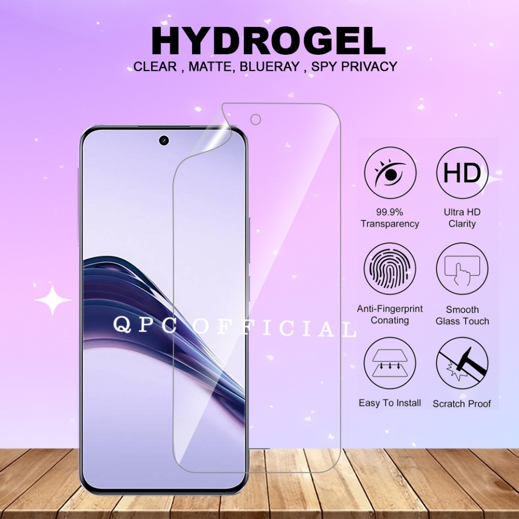Antigores Hydrogel Realme 12 5G Realme  12 Plus Realme 12 Pro Plus Realme  13 4G Realme 13 Pro Realme 13 Pro Plus Realme 13 Plus Hydrogel Clear / Hydrogel Clear Matte Anti Glare / Anti Blue Matte HYG - Gambar 3