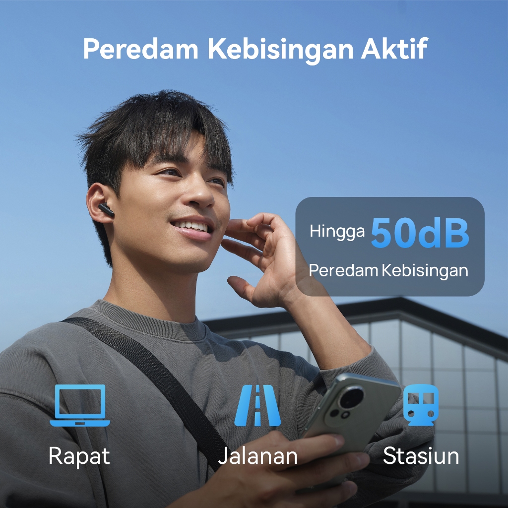[8.8 s/d 20%*] HUAWEI FreeBuds SE 4 ANC TWS l Up to 50dB l 10mm Dynamic Driver / 50H Long Battery Life l IP54 - Gambar 3
