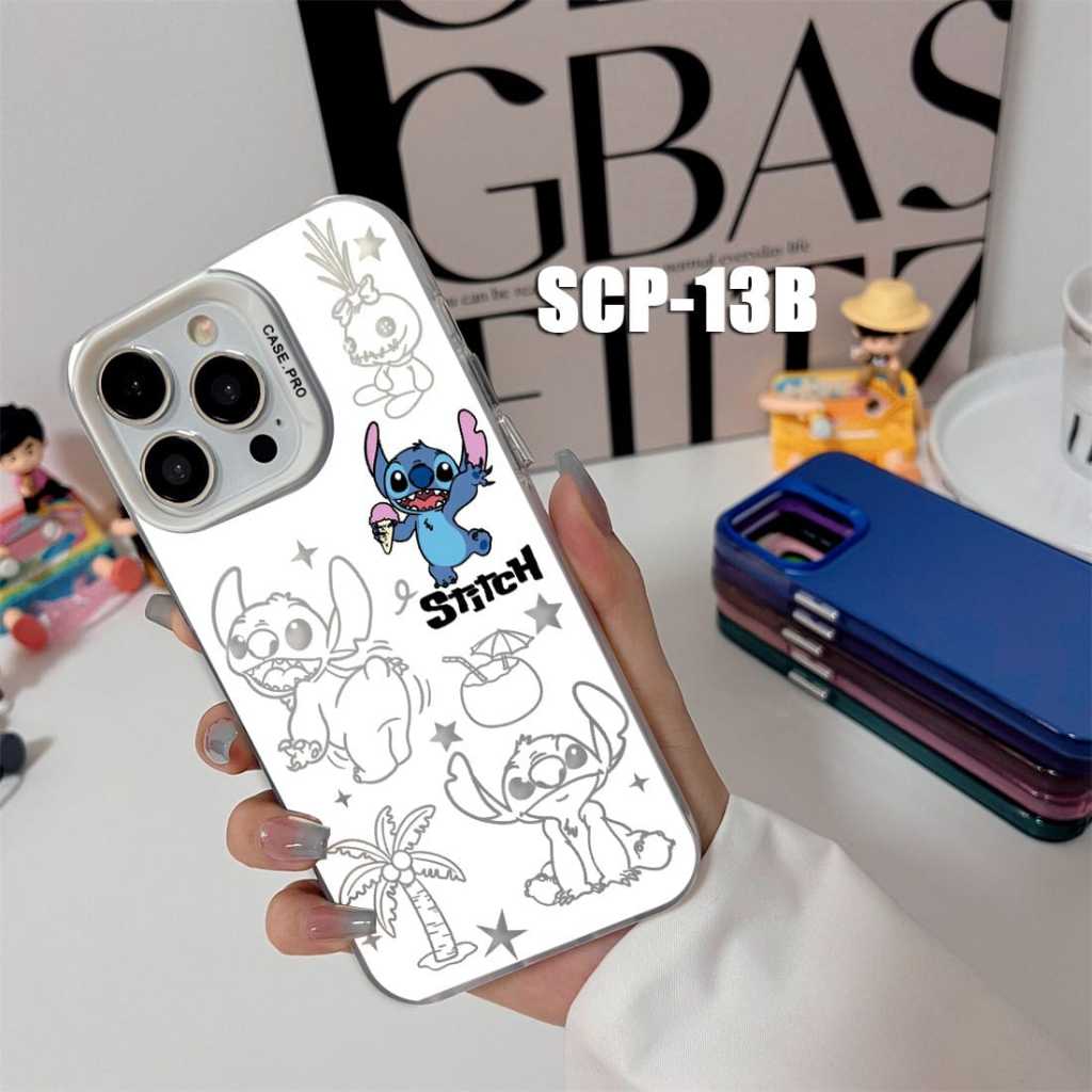 Case Gambar Realme 10 Pro  Realme 11 4G Realme 11 Pro Realme 11 Pro Plus  Realme 12 Pro Plus Case gambar Stitch Lilo Little Cute SCP-13 Case Hologram Imd - Gambar 4