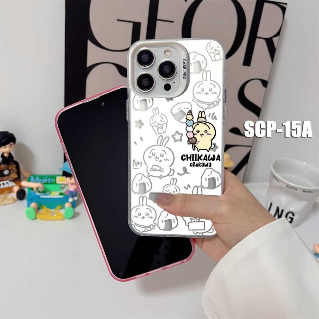 Case Gambar Realme 11 4G Realme 11 Pro Realme 11 Pro Plus Realme 12 5G Realme 12 Pro Plus Case gambar Chiikawa Usagi Cute SCP-15 Case Hologram Imd