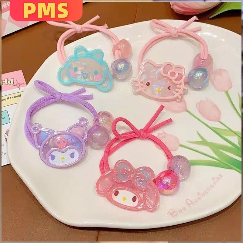 Ikat Rambut Sanrio Kristal Lucu Elastis Anak