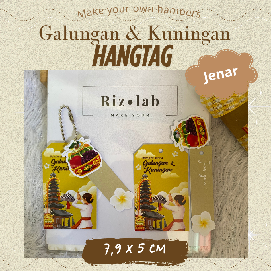 [Contents 6 PCS] 3-layer Hangtag Budget & Brass - 260gsm Art Paper ...