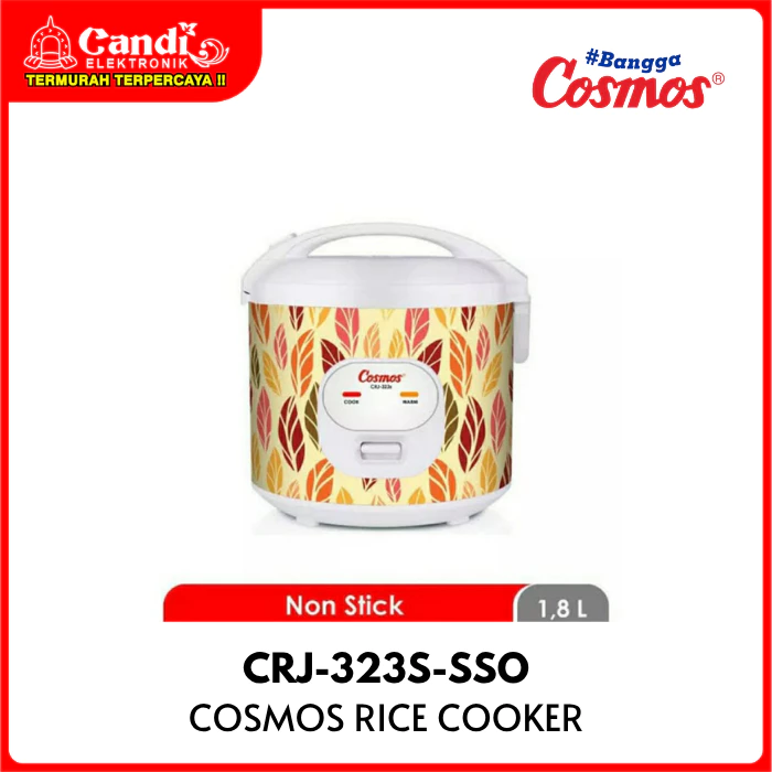 COSMOS Rice Cooker 1,8 Liter Anti Lengket CRJ-323S-SSO - Gambar 4