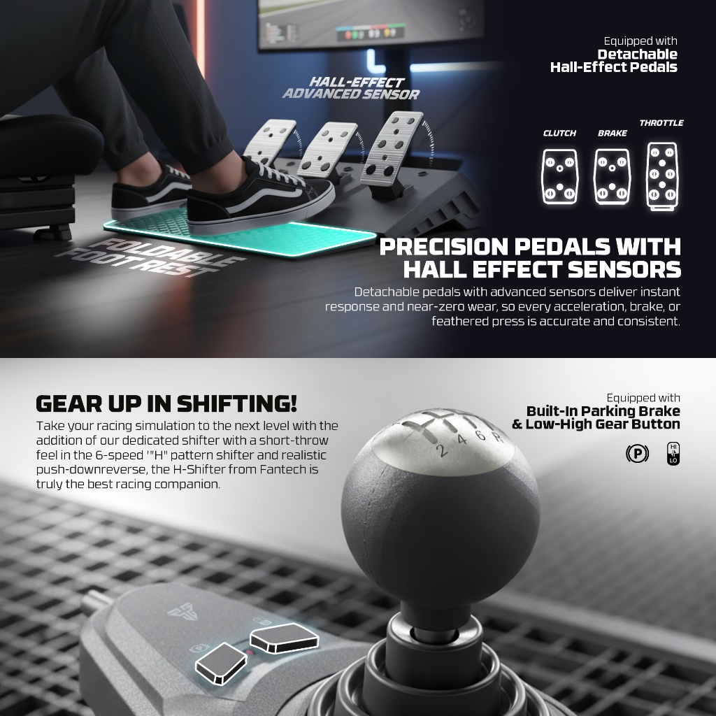 FANTECH R1V2 / R1-V2 / R1 V2 Racing Steering Wheel Simulator - Gambar 3