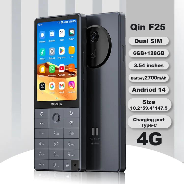 Qin F25 Global Version 3.5''LCD IPS 60HZ Mediatek MTK8786 6GB 128GB 2700mAh - Gambar 3