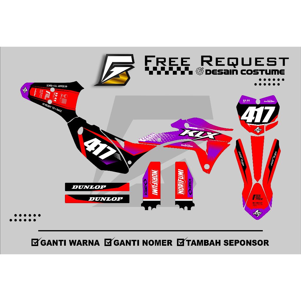 KLX GORDON FULL BODY DECAL KLX GORDON STICKER/ GORDON STICKER/ GORDON ...