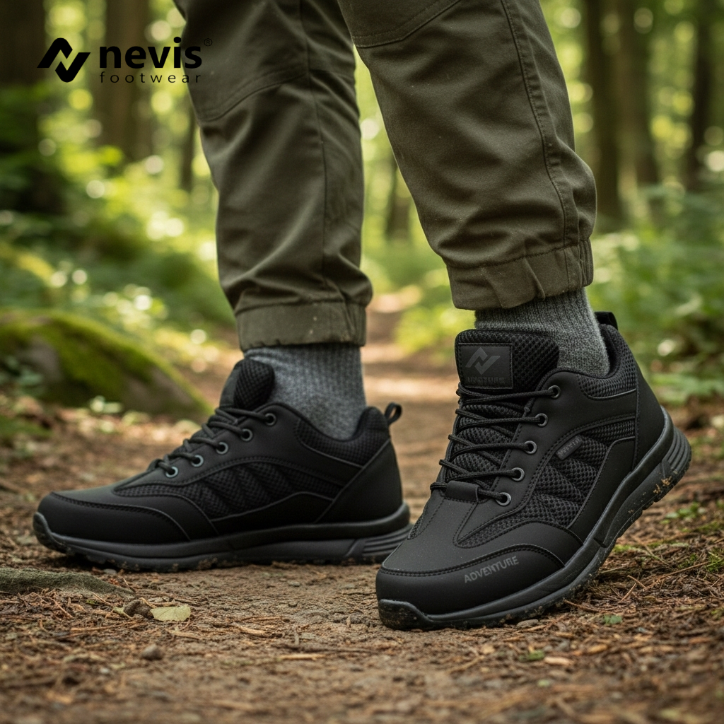 NEVIS Sepatu Sneakers Casual Pria Nvs 05 Kerja Sekolah Kuliah Outdoor Shoes Garvin - Gambar 4