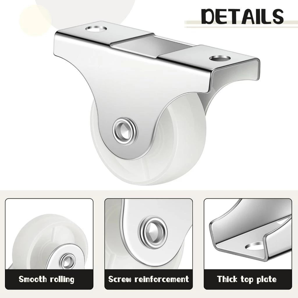 1 inch Caster Wheels for Multipurpose Display Trolley Cabinets - Trolly ...