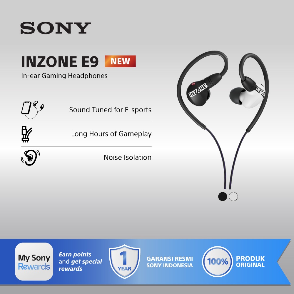 SONY INZONE E9 Wired In-ear Gaming Headphones / IER-G900