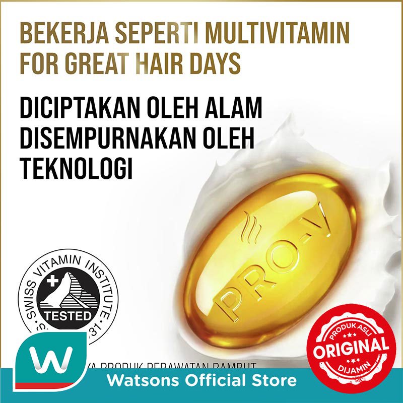 Pantene Shampoo Perawatan Rambut Rontok Pro-V 400ml - Gambar 3