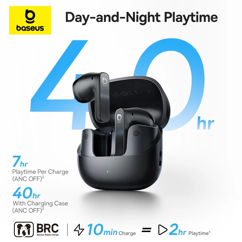 [Brand Membership] Baseus Bass BS1 NC ANC Semi-in-Ear True Wireless Earbuds