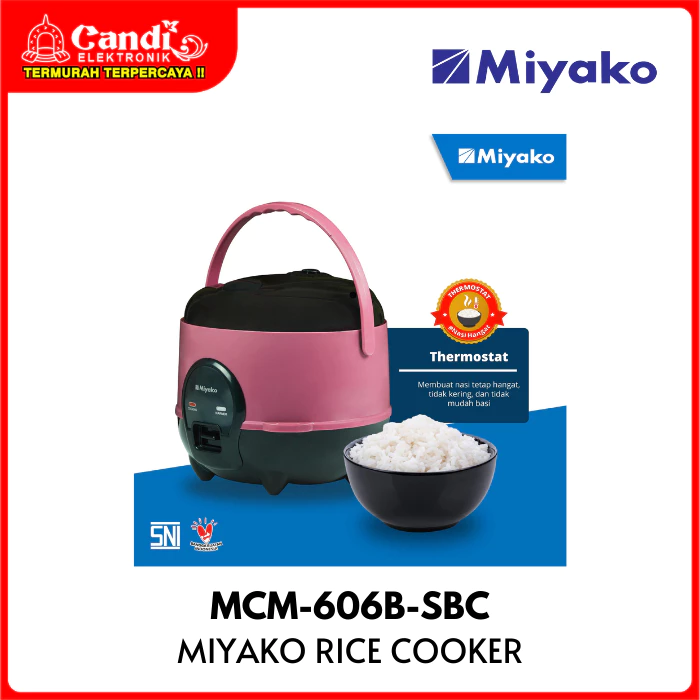 MIYAKO Rice Cooker Magic Warmer 0,6 Liter MCM-606B-SBC - Gambar 4