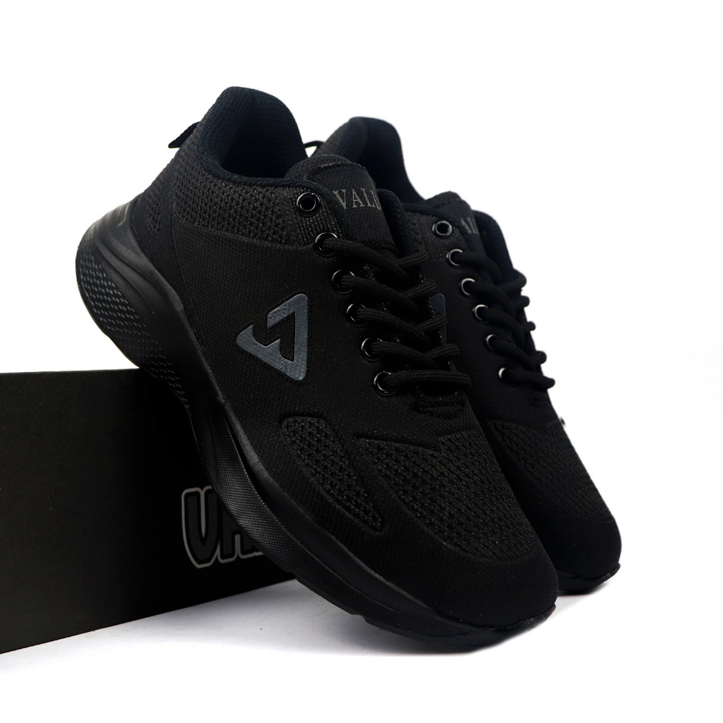 Valdo Footwear 31-43 Victor Sepatu Anak Laki Laki Dan Pria Dewasa Full Hitam VR 001