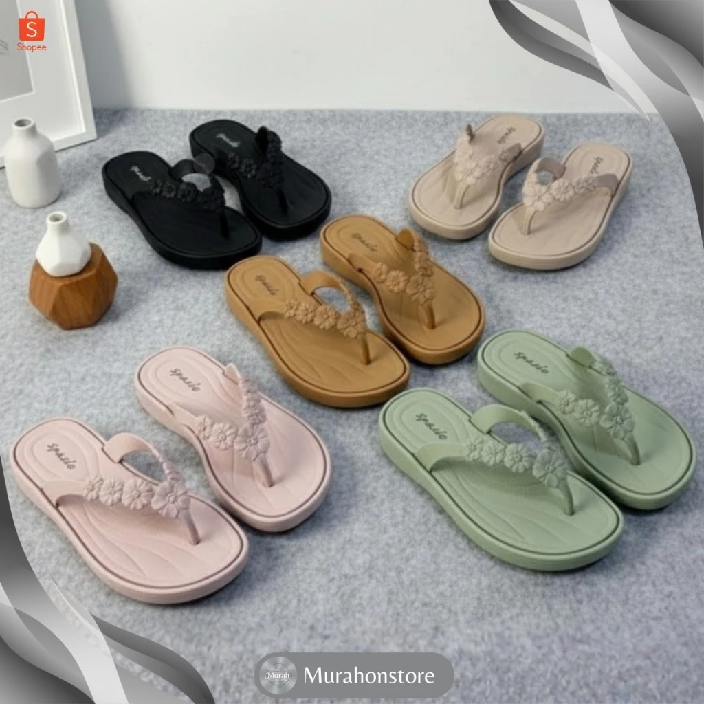 FLOWER LILY - SANDAL JEPIT BUNGA LILY COCOK DIPAKAI UNTUK DAILY MODEL TERBARU