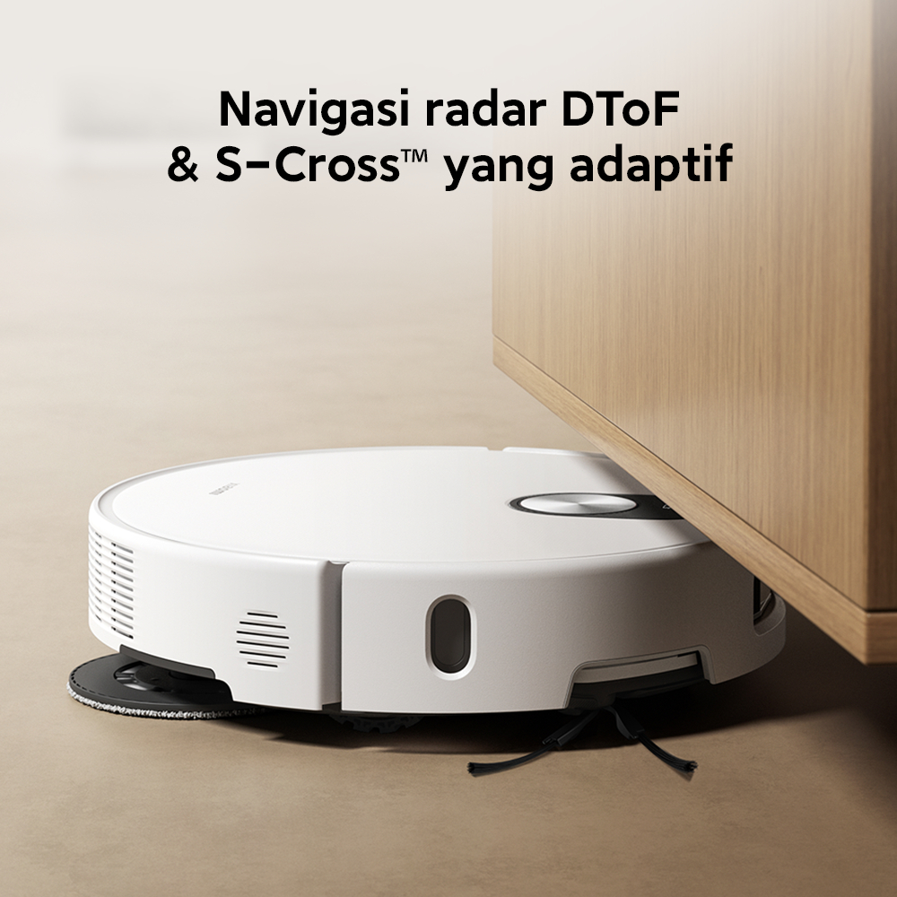 Xiaomi Robot Vacuum 5 / Navigasi radar DToF & S-Cross adaptif / Daya isap super kuat 20.000Pa dengan bodi ultra-tipis / Mop pel fleksibel sikat anti kusut / Vacuum Cleaner [Xiaomi Official Store] - Gambar 3