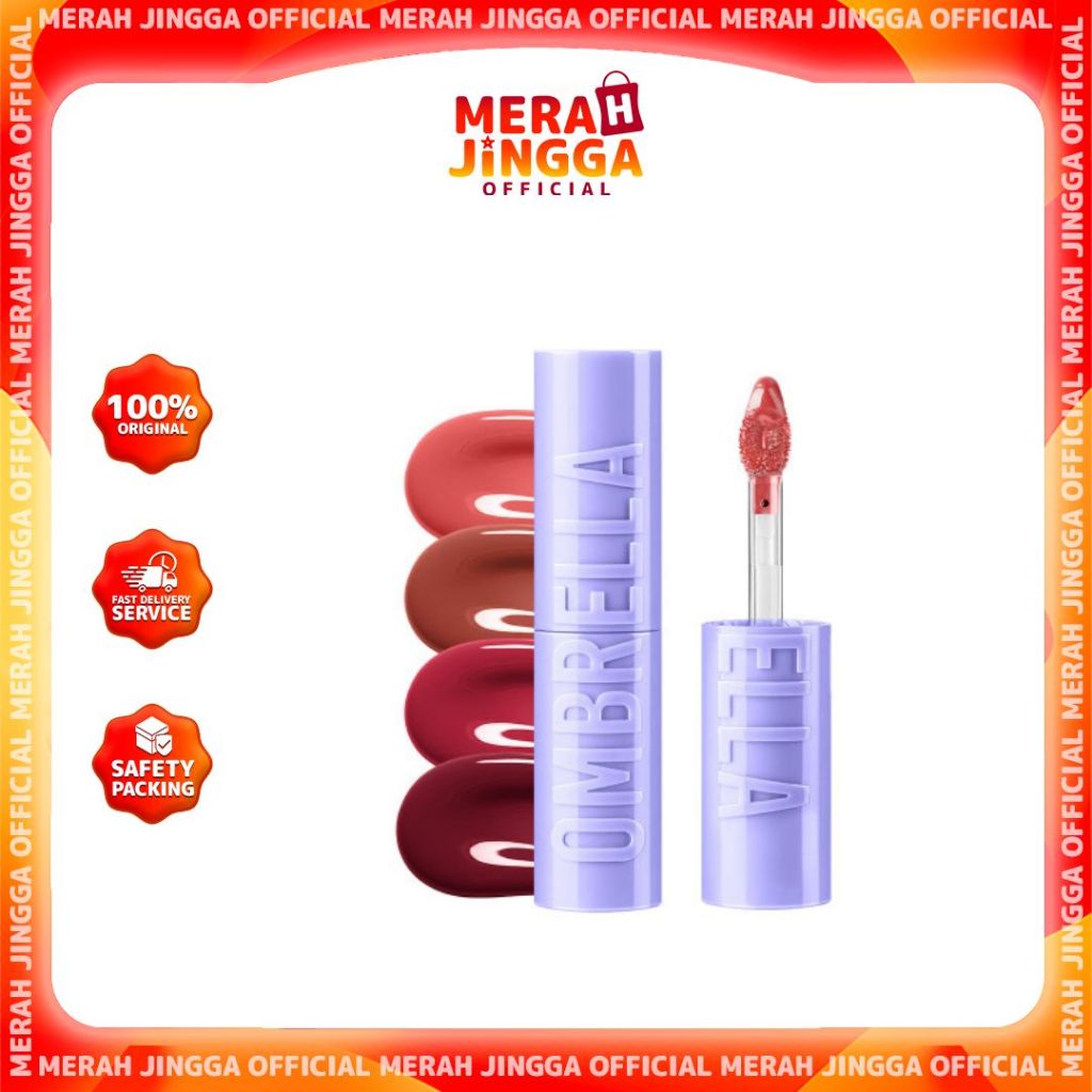 Somethinc Ombrella Hydra Juicy Lip Tint / Merah Jingga Official