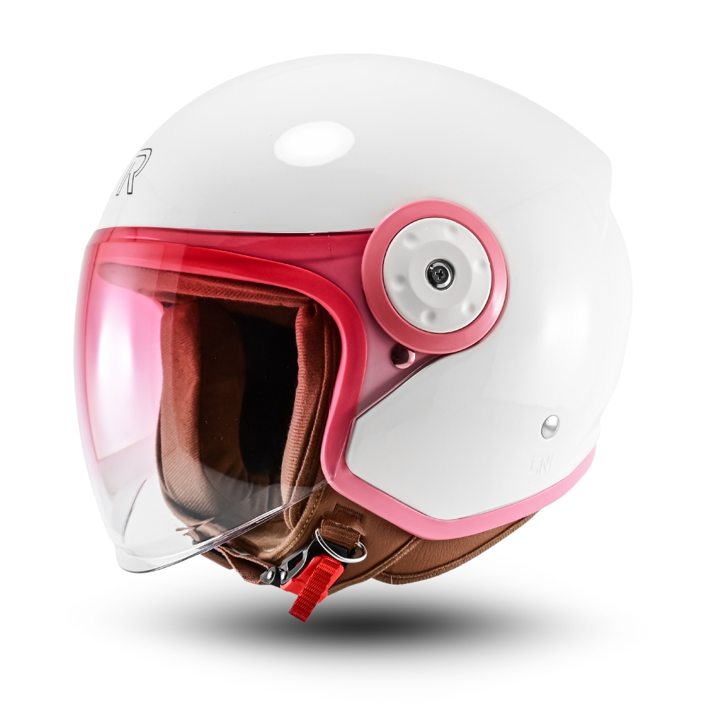 Helm R-SIX Verona Retro Helem Bogo Cewek Cowok SNI Half Face Kekinian