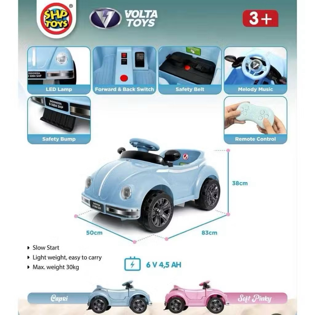 Mobil aki anak Listrik Volta 5004 Classy mobil remote - Gambar 3