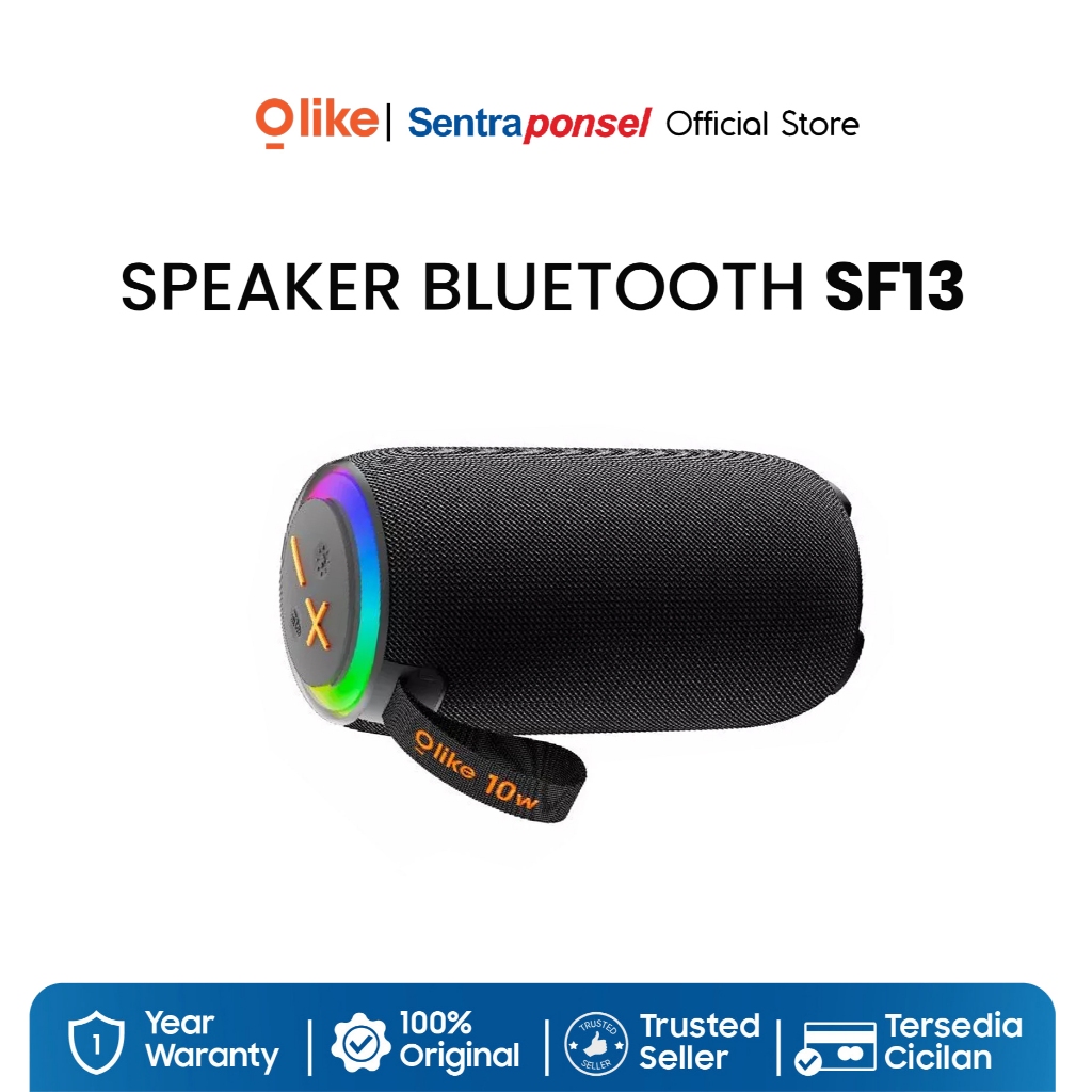 Olike Speaker Bluetooth 6.0 SF13 Upgrade Sound Super Bass RGB TWS Conectivity Support Radio