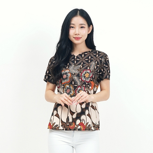 Women's batik - Women's fashion batik blouse tops 888 - 632 batik top ...