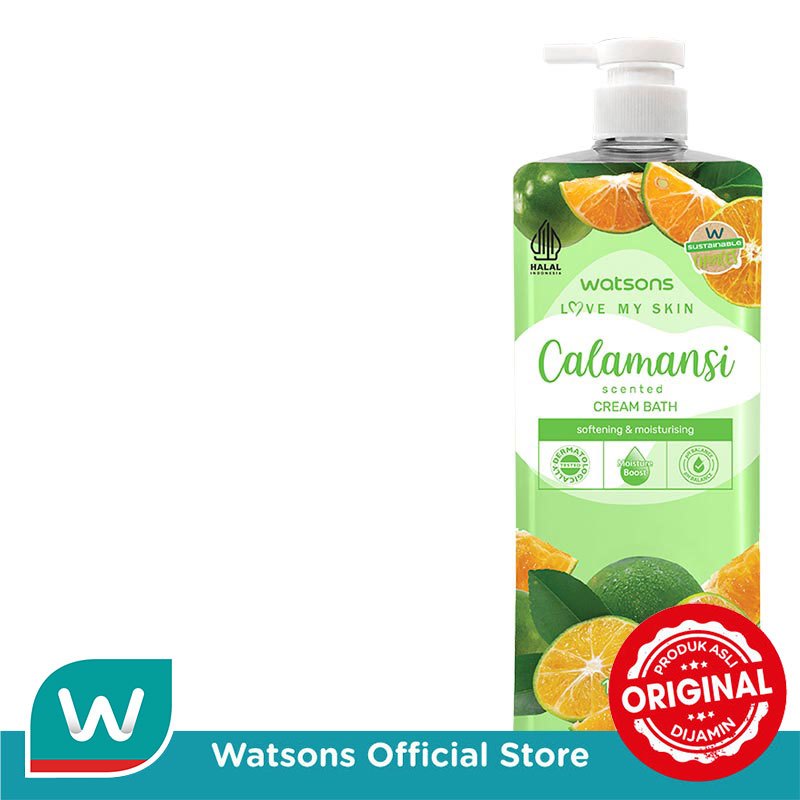 Watsons Calamansi Scented Cream Bath 1000ml - Gambar 3