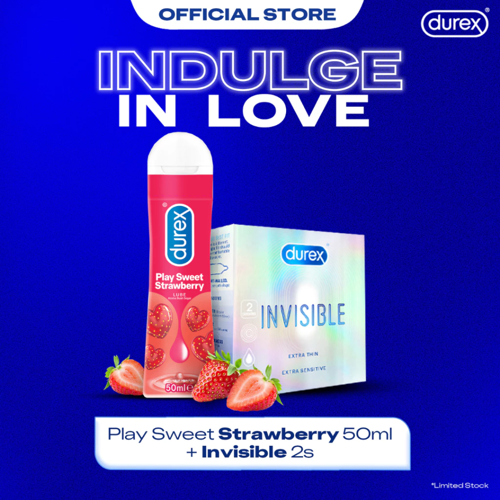 Indulge in Love Bundle (Invisible 2s, Lube Strawberry 50ml)