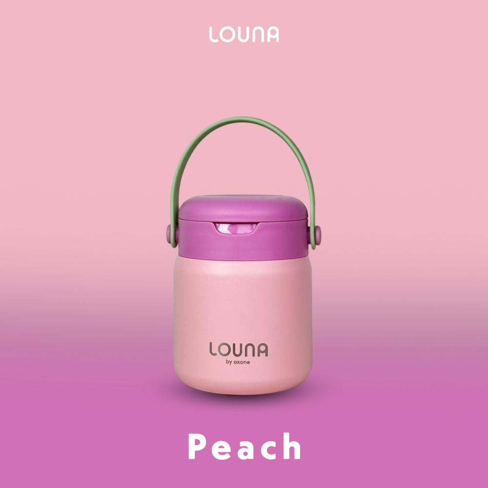 Louna LO702 Handee Food Jar 360ml Peach Retro