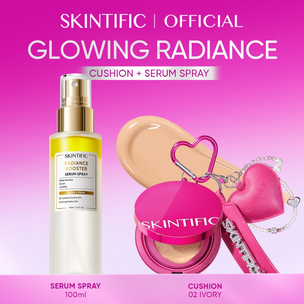 Skintific Glow & Cover Cushion Refill Oil-Control - Gambar 3