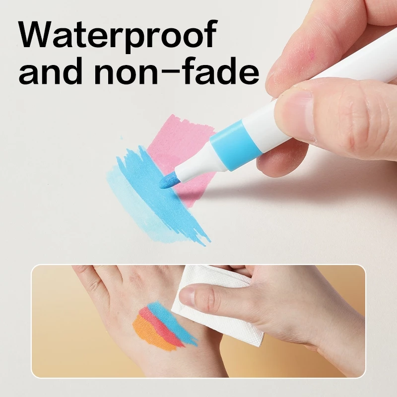 Deli Spidol Akrilik / Acrylic Marker Spidol Warna Serbaguna Warna Cerah EC193 - Gambar 3
