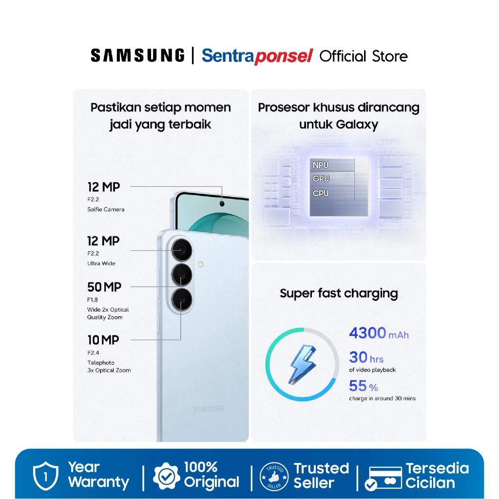 Samsung Galaxy S26 12GB/256GB 12GB/512GB - AI / Photo Assist / 4300 mAh / Upgrade dari 256GB - Garansi Resmi - Gambar 3