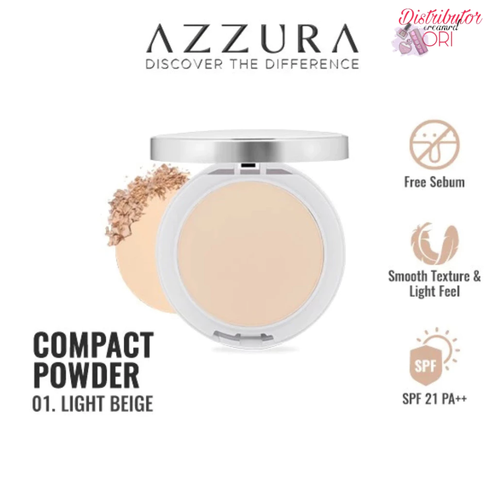 AZZURA Compact Powder Bedak Padat -Fresh Look - Gambar 3