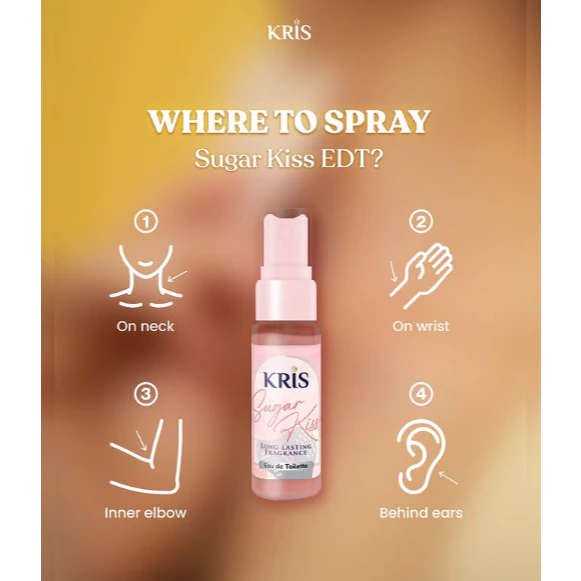 Kris EDT Parfum Sugar Kiss 20ml - Eau de Toilette Pink Long Lasting Fragrance Halal BPOM - Gambar 3