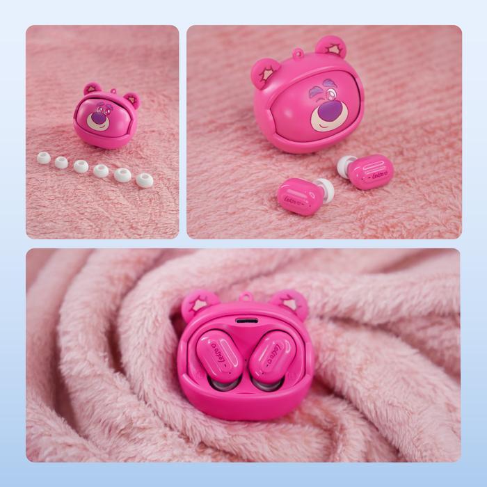 Rexus x Disney Lotso Edition Earphone TWS Bluetooth 5.3 Stereo Sound Touch Sensitive Control - Gambar 4