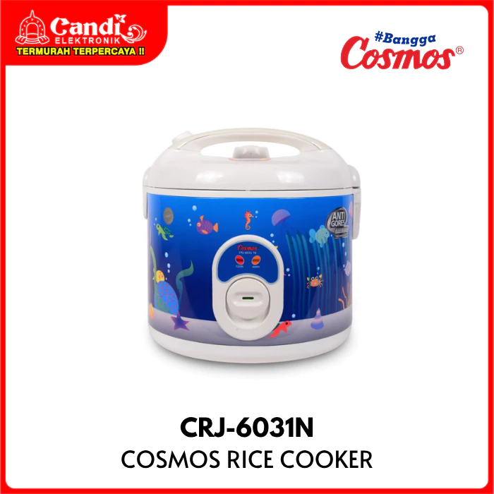 COSMOS Rice Cooker Penanak Nasi 2 Liter Inner Pot Harmond Anti Gores CRJ-6031N