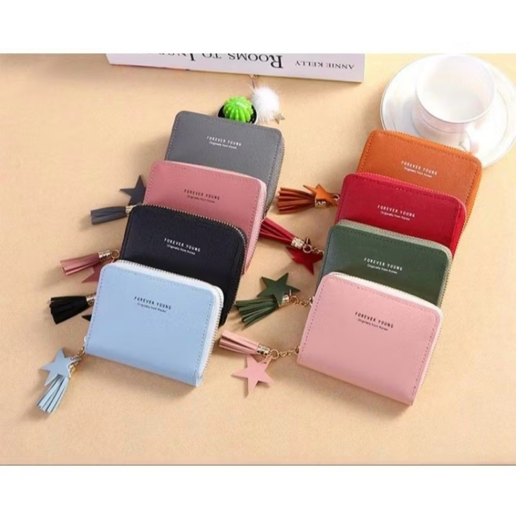 12pc Dompet Kelly Belly Dompet Motif Card Resleting Dompet Wanita - Gambar 2
