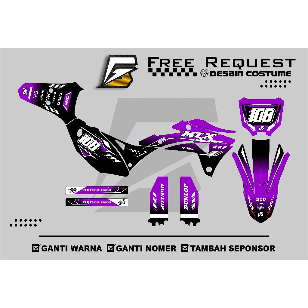 KLX GORDON FULL BODY DECAL KLX GORDON STICKER/ GORDON STICKER/ GORDON ...