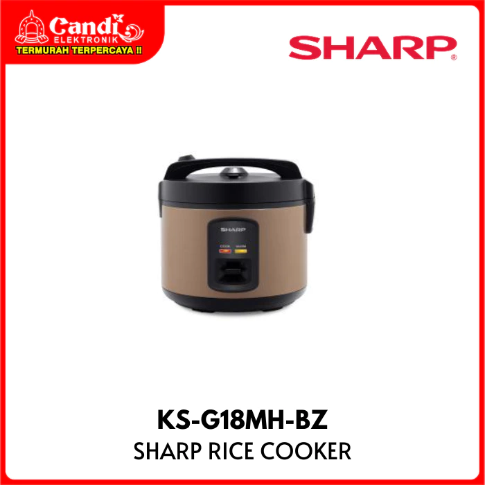 SHARP Rice Cooker 3in1 Penanak Nasi 1,8 Liter Inner Pot Non Stick KS-G18MH-BZ
