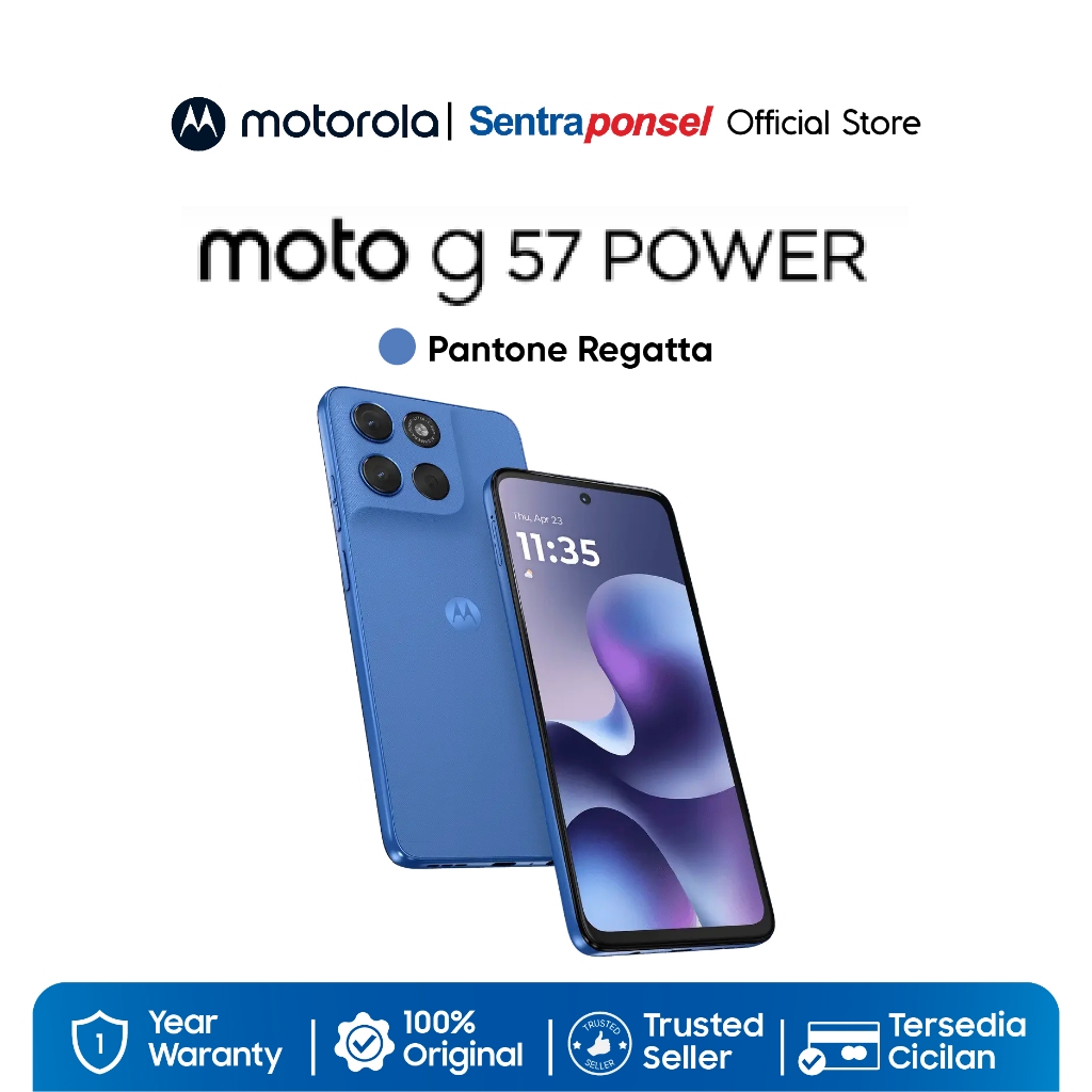 Motorola G57 Moto G57 Power 5G - RAMBoost 24GB/256GB - Snapdragon6s Gen4 - Antutu 625K - 7000mAh SiliconCarbon - Garansi Resmi - Gambar 4