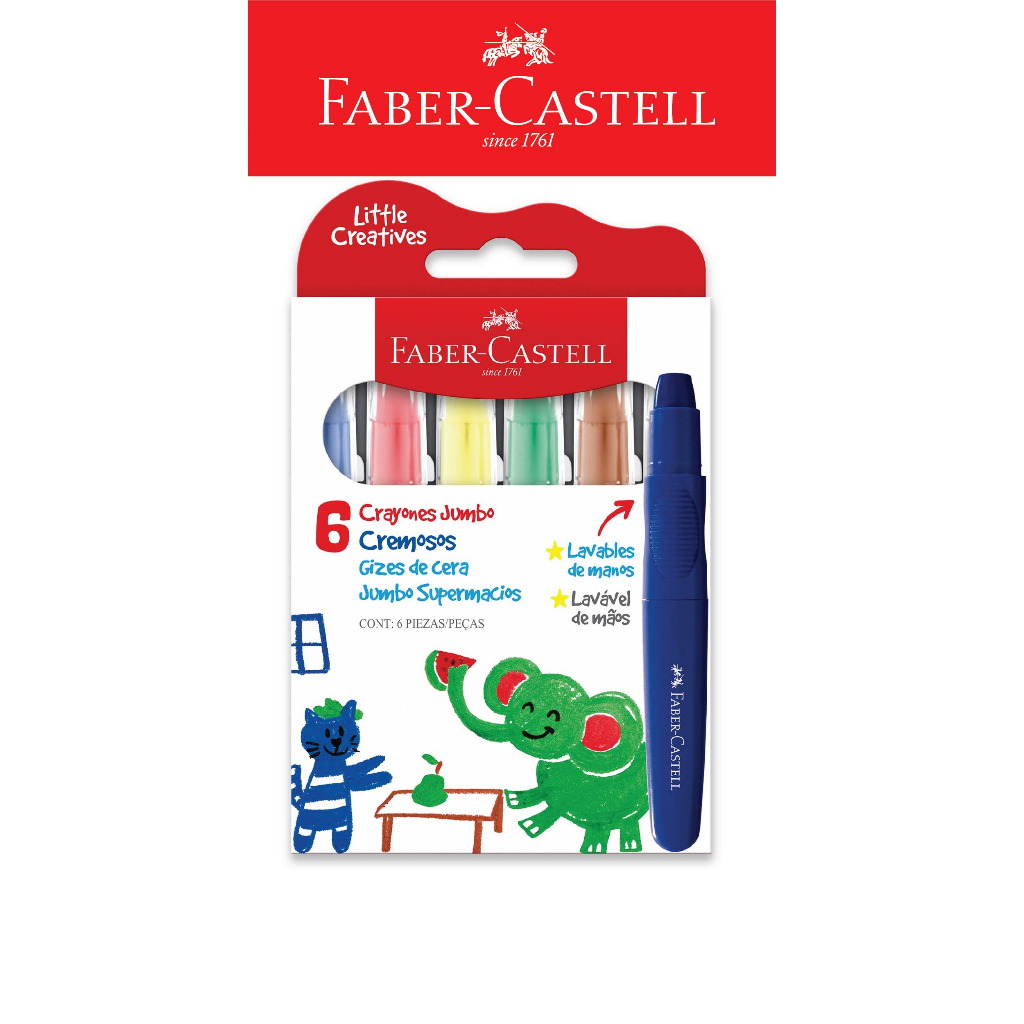 Faber-Castell Little Creatives Jumbo Creamy Crayons