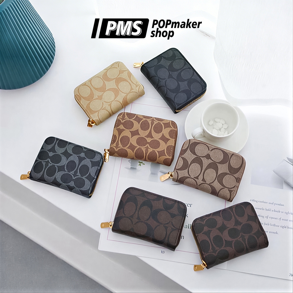 POPmaker shop Dompet Kartu Wanita 11352 - Dompet Fashion Wanita KW, Desain Minimalis & Slot Kartu Banyak, Cocok untuk Penyimpanan Sehari-hari COD