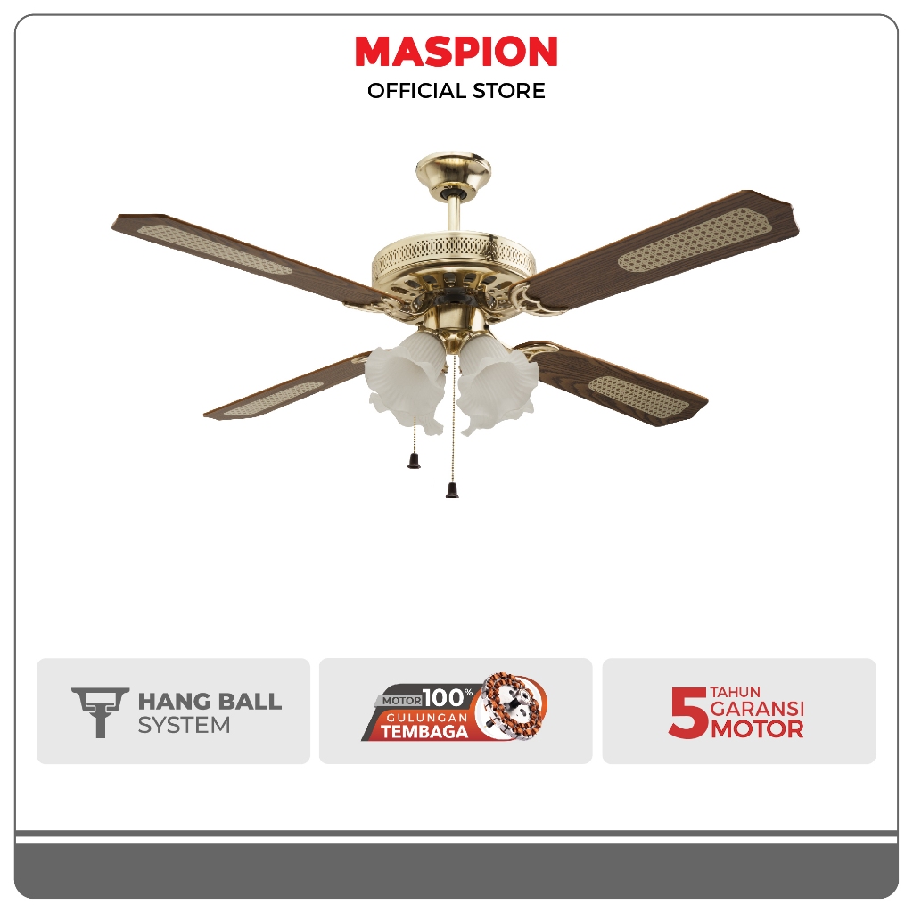 Maspion Ceiling Fan Kipas Angin Plafon 52 Inch MCF52-304 PB
