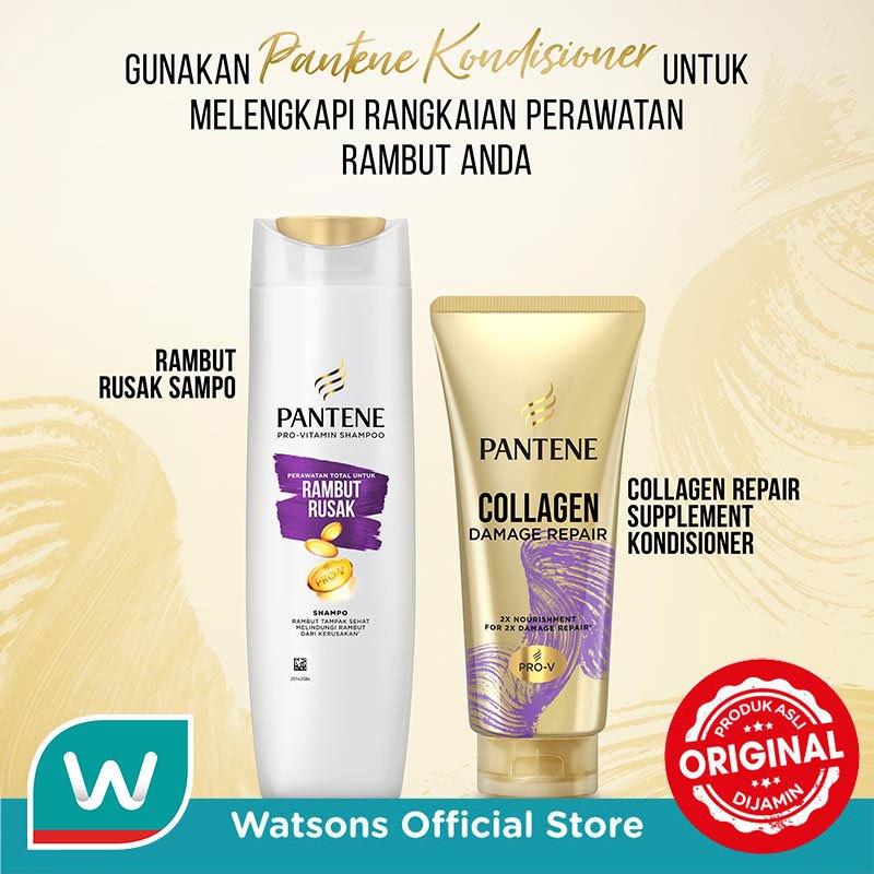 Pantene Conditioner Anti Kusut Collagen Repair Perawatan Rambut Pro-V 300ml - Gambar 3