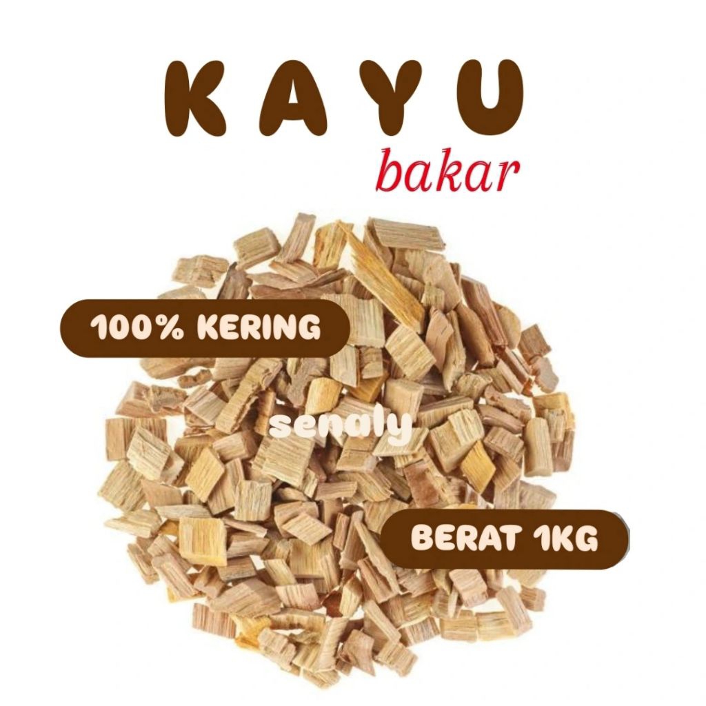 Kayu Bakar Kering 1 kg Ukuran Random - senaly -