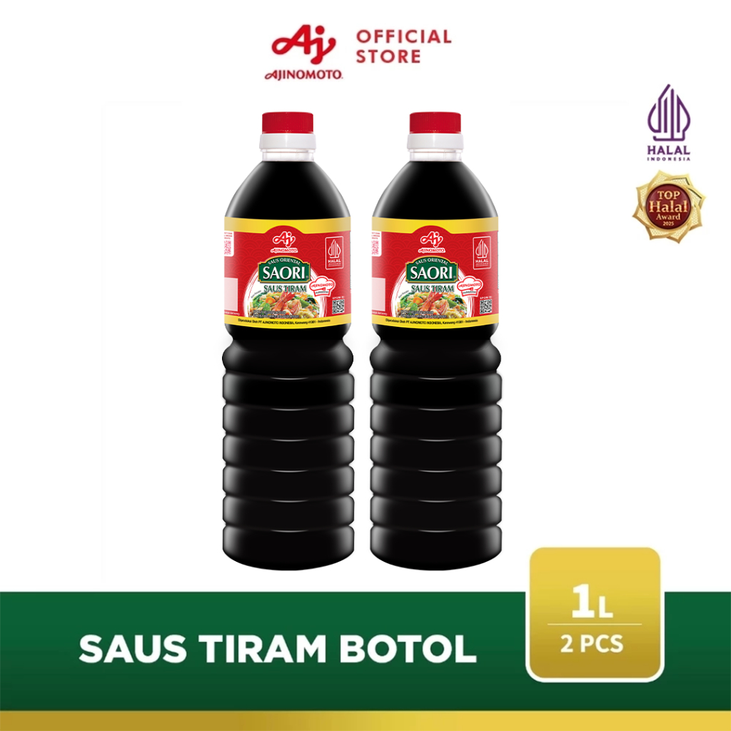 SaoriÂ® Saus Tiram 1L 2pcs Ekstra Gurih Asin