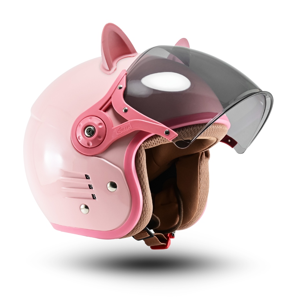 Helm Bipplast Bogo Retro Fantasy V2 dengan Kuping Kucing SNI - Gambar 3