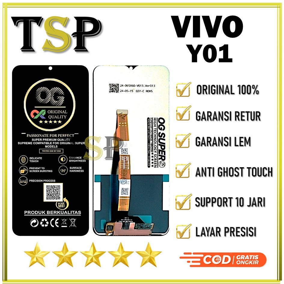 ORIGINAL LCD VIVO  Y01 ORIGINAL 100% NEW FULLSET