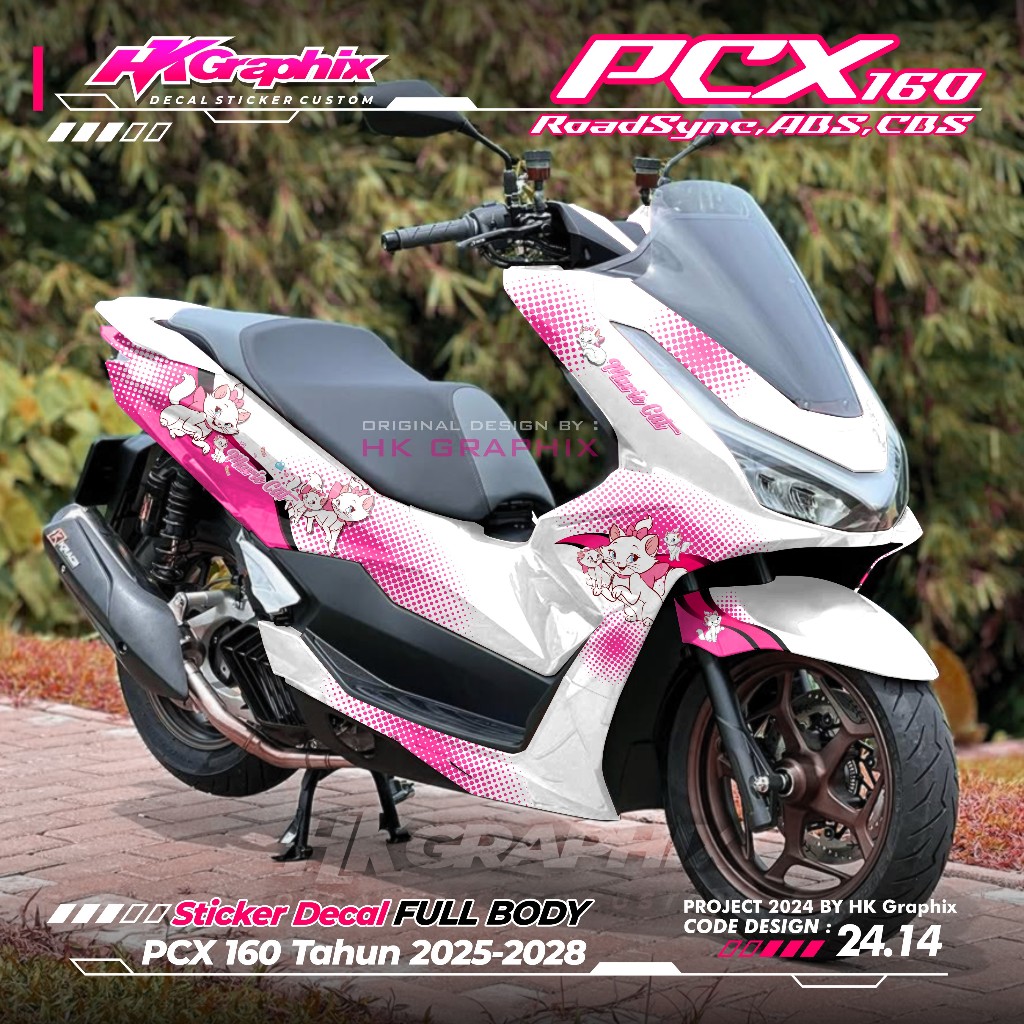 HONDA Full Body Decal Sticker PCX 160 CBS ABS RoadSync 2025 2026 ...