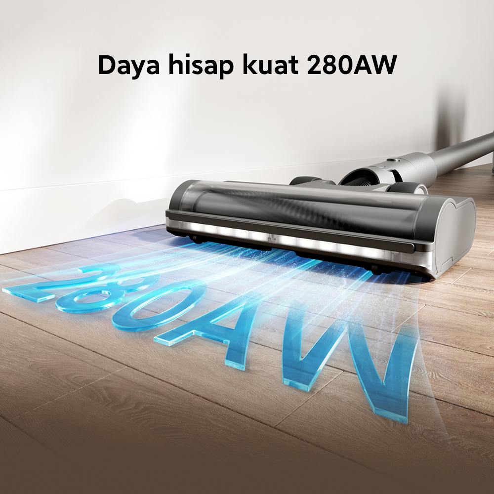 Xiaomi Vacuum Cleaner G30 Max / Daya hisap kuat 280AW / Baterai tahan hingga 90 menit / Sensor debu pintar real-time LED / Sikat serbaguna & multi-permukaan 1+7 / Sistem filtrasi 5 tahap menyaring 99% debu halus / Vacuum [Xiaomi Official Store] - Gambar 3